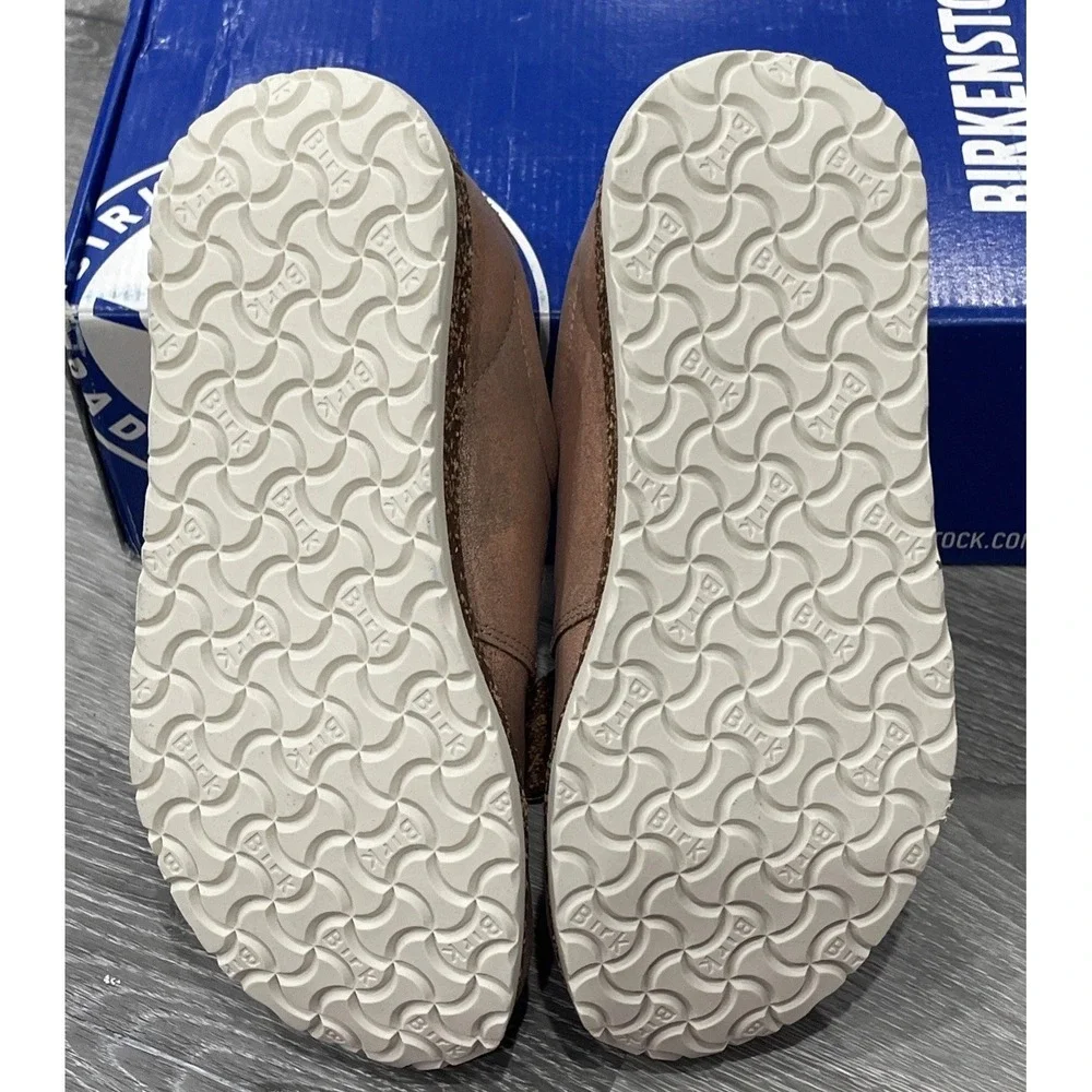 NEW BIRKENSTOCK 1010976 WRIGLEY DUSTY METALLIC ROSE‎ LEATHER WOMEN SZ 36 US 5